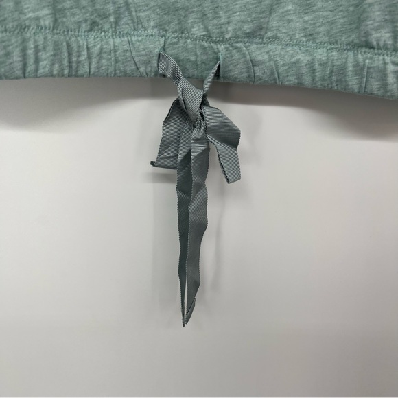 Haven Well Within Cotton Blend Sleep Top Pajama Shirt Long Sleeve Tie Hem - Picture 7 of 7